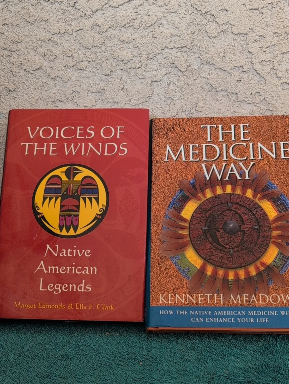 Voices of the Winds Native American Legends & Medicine Wheel 2 Books Hardcover